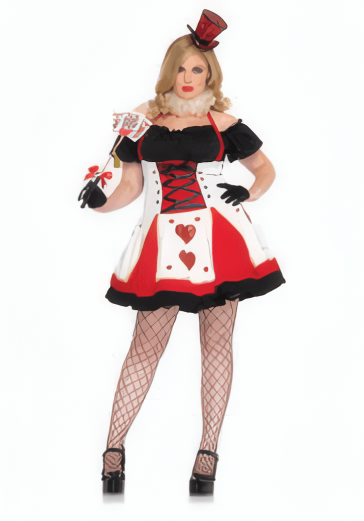 Disfraz de Reina de Corazones Premium